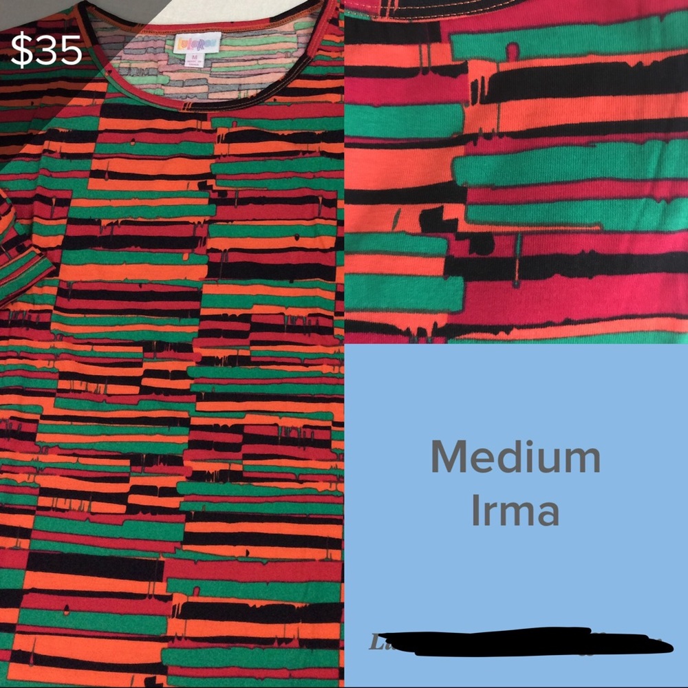 LuLaRoe Irma Size Medium BNWT